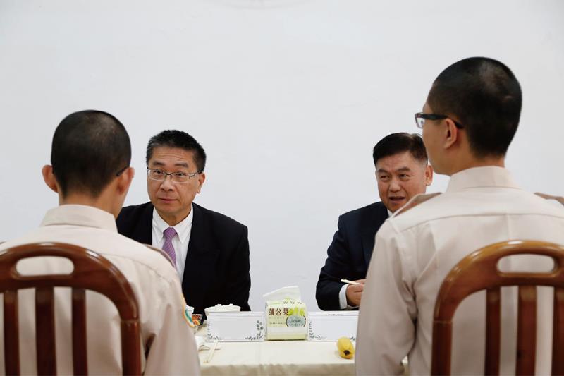 徐國勇部長蒞臨替代役訓練班與替代役第199梯次役男會餐